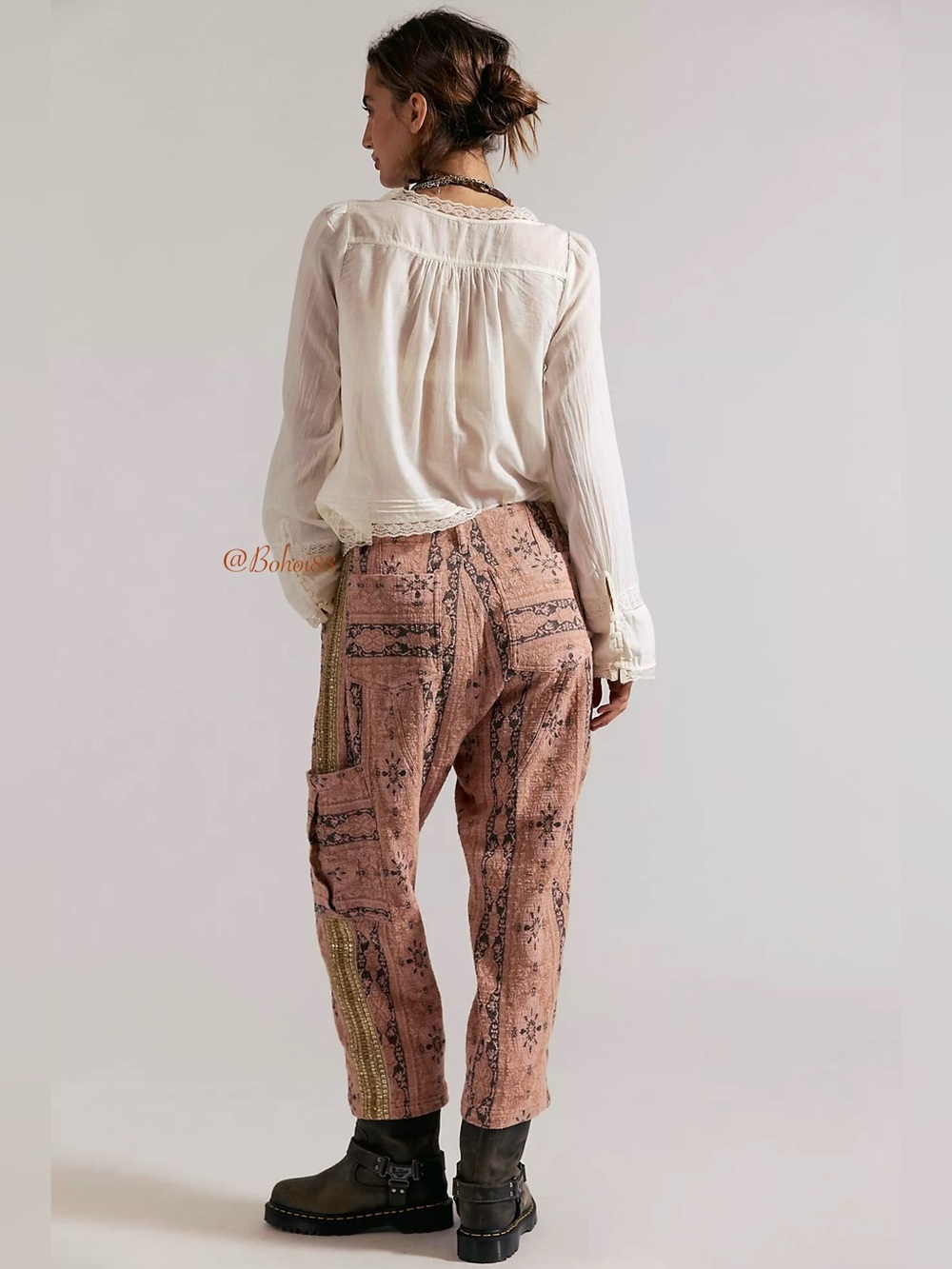 NEW Free People Bay To Breakers Jacquard Pants - Picture 7 of 7
